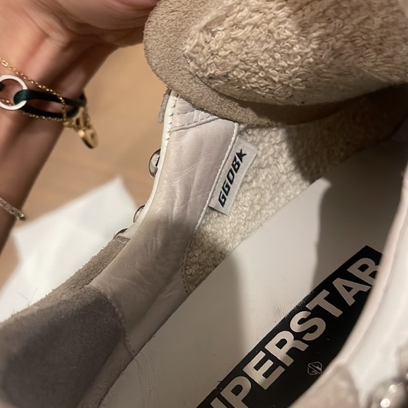 Golden goose Superstar Silver Studded Low-Top Sneakers 37 worn once - Picture 9 of 10